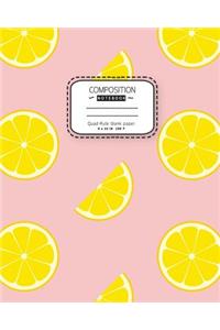 Quad-rule blank paper composition notebook