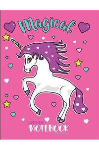Magical Unicorn Notebook Pink Edition