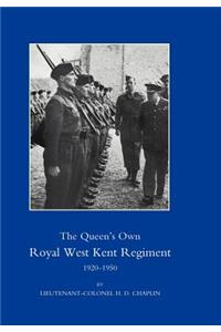 Queen's Own Royal West Kent Regiment 1920-1950