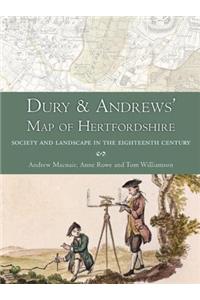 Dury and Andrews' Map of Hertfordshire