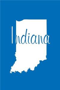 Indiana - Cobalt Blue Lined Notebook with Margins