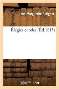 Élégies Et Odes