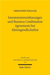 Investorenvereinbarungen und Business Combination Agreements bei Aktiengesellschaften