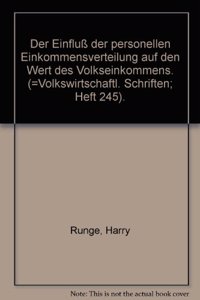 Der Einfluss Der Personellen Einkommensverteilung Auf Den Wert Des Volkseinkommens