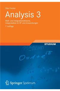 Analysis 3: Ma- Und Integrationstheorie, Integralsatze Im Irn Und Anwendungen