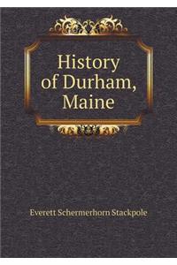 History of Durham, Maine