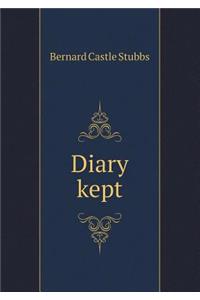 Diary Kept