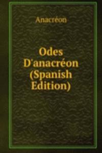 Odes D'anacreon (Spanish Edition)
