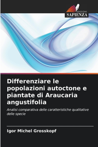 Differenziare le popolazioni autoctone e piantate di Araucaria angustifolia