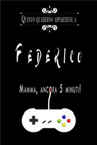 Questo quaderno appartiene a Federico