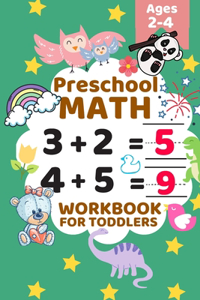Preschool Math Workbook for Toddlers Ages 2-4