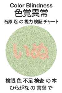 Color Blindness 色覚異常 石原 忍 の 視力 検証 チャート 検眼 色 不足 検査 の 本 ひら