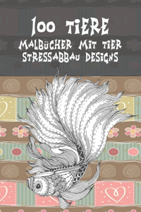 Malbücher mit Tier - Stressabbau Designs - 100 Tiere