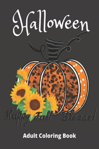 Halloween Adult Coloring Book