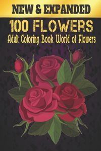 World of Flowers Adult Coloring Book Flowers