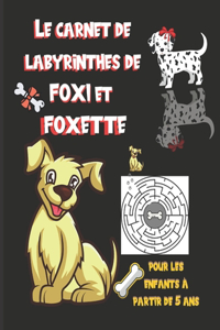 Carnet de labyrinthes de Foxi et Foxette