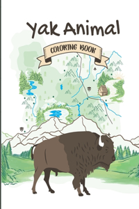 Yak Animal Coloring Book