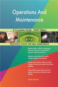 Operations And Maintenance A Complete Guide - 2020 Edition