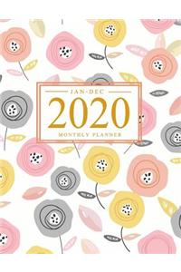 2020 Monthly Planner Jan-Dec