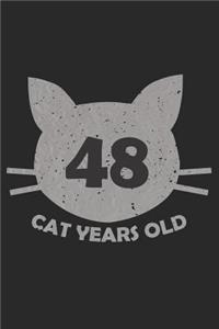 48 Cat Years Old
