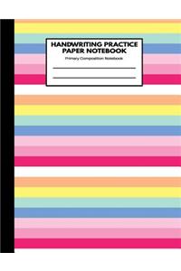 Handwriting Practice Paper Notebook Primary Composition Notebook