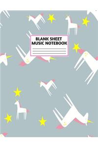 Blank Sheet Music Notebook
