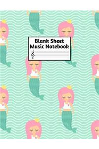 Blank Sheet Music Notebook