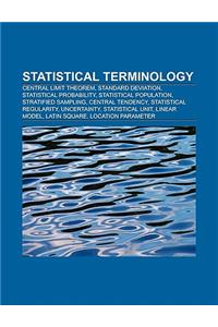 Statistical Terminology