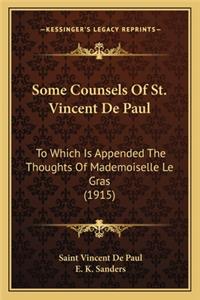 Some Counsels of St. Vincent de Paul