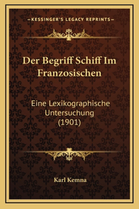 Der Begriff Schiff Im Franzosischen