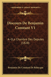 Discours De Benjamin Constant V1