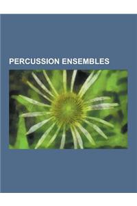 Percussion Ensembles: Blue Man Group, Drumline, Indoor Percussion Ensemble, Stomp, Rhythm X, Drum Circle, Kodo, Panchavadyam, Les Tambours D