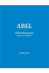 Abel Flotenkonzert No.1 C-Dur Flute Concerto (Full Score)