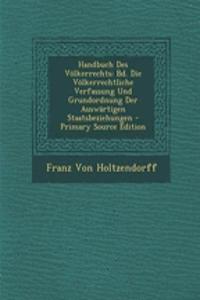 Handbuch Des Volkerrechts