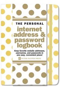 Internet Log Bk Gold Dots Jrnl