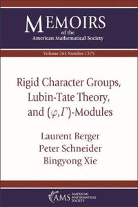 Rigid Character Groups, Lubin-Tate Theory, and $(\varphi ,\Gamma )$-Modules