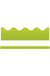 Super Power Laser Lime Scalloped Borders