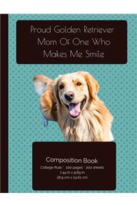 Proud Golden Retriever Mom Composition Notebook