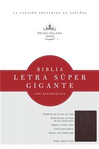 RVR 1960 Biblia Letra Súper Gigante, borgoña piel fabricada