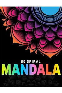 50 Spiral Mandalas