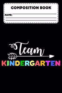 Composition Book Team Kindergarten