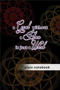 Blank Plain Notebook