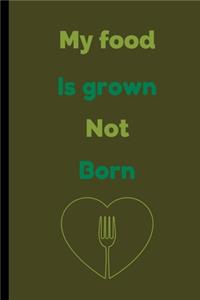 My Food Is Grown Not Born