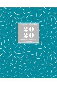January - December - 2020 Weekly + Monthly Planner