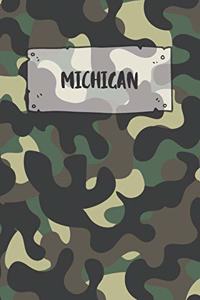 Michigan: Ruled Travel Diary Notebook or Journey Journal - Lined Trip Pocketbook for Men and Women with Lines