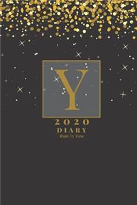 Personalised 2020 Diary Week To View Planner