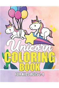 Unicorn Coloring Book for Kids Ages 2-4