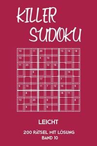Killer Sudoku Leicht 200 Rätsel Mit Lösung Band 10