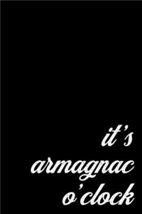 Cool Gift Notebook for Armagnac Lovers and Tapsters. It's Armagnac O'Clock
