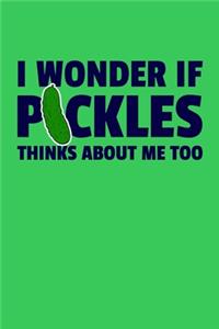 I Wonder If Pickles Think About Me Too